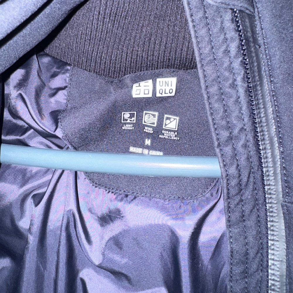 Uniqlo Men's Dark Blue Bomber Jacket